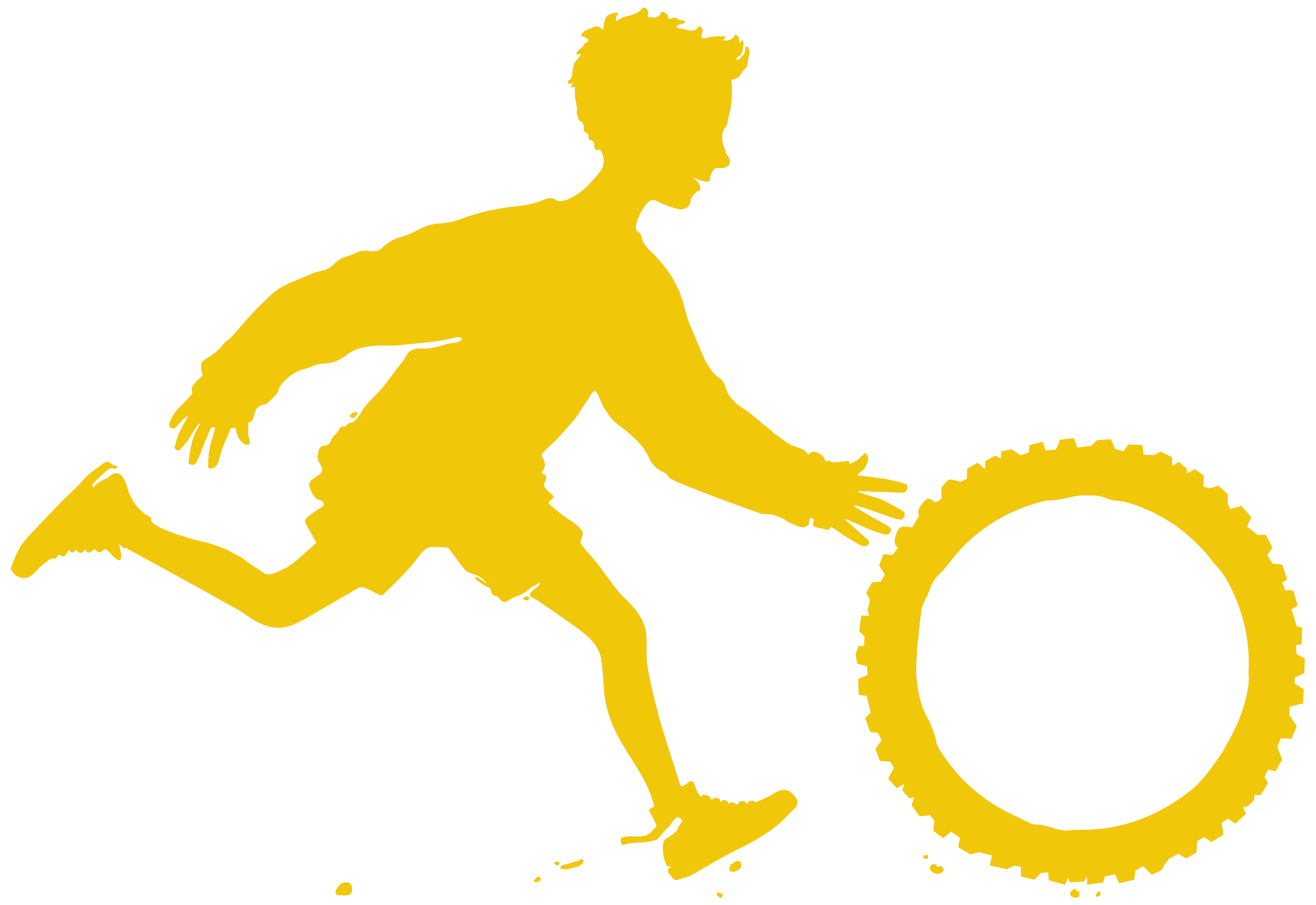 Dinaric Rally rider symbol for the Golden Sponsor package